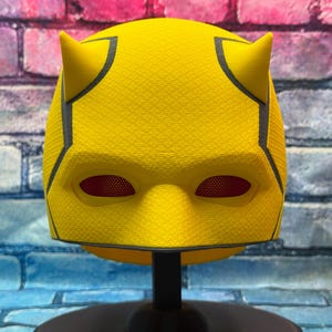 Daredevil Born Again Helmet/Mask 3D Printed Cosplay (She Hulk Yellow Version)