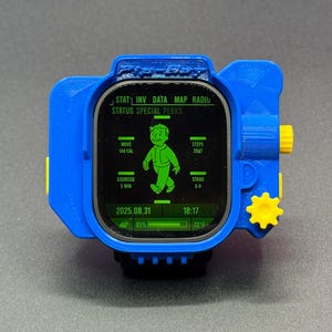 Pip Boy Cover/Faceplate For Apple Watch 3D Printed image 3