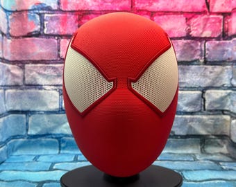 Scarlet Spider-Man Inspired Ben Reilly Helmet/Mask 3D Printed Cosplay