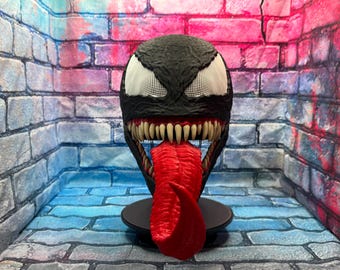 Venom Inspired Eddie Brock Helmet/Mask 3D Printed Cosplay