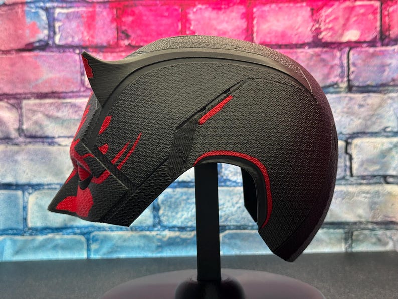 Daredevil Born Again Season 2 Helmet/Mask 3D Printed Cosplay (Light Damage Version) image 4