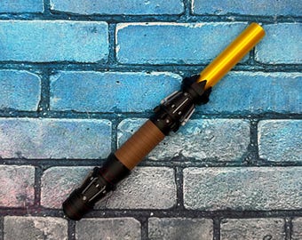 Rey Inspired Lightsaber Cosplay Prop w/ Collapsible Blade (3D Printed)