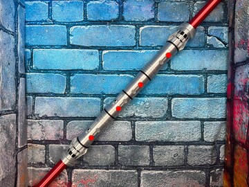 Darth Maul Lightsaber Rebels Crimson Lord Custom Double blade RGB LED or Neopixel w/ Sound and blades Rogue Arms