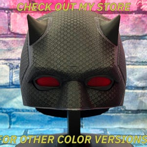 Daredevil Born Again Helmet/Mask 3D Printed Cosplay (Red Version) image 11