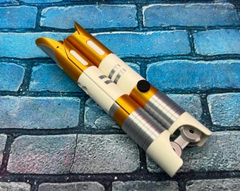 Jedi Temple Guard Folding Saber | RGB-S16 FX Lightsaber | 3D Printed | Smooth Swing | 12 Blade Colors