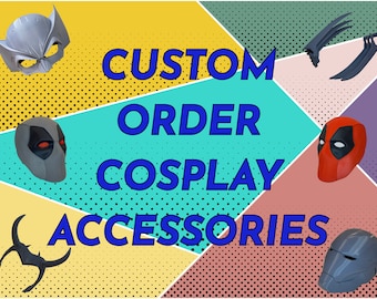 Custom Cosplay 3D Printed Accessories Raw DIY Kit
