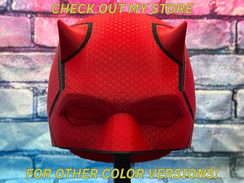 Daredevil Born Again Hjälm/Mask 3D-utskriven Cosplay (DIY-version) bild 11