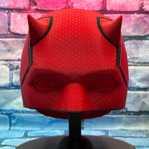 Daredevil Born Again Helmet/Mask 3D Printed Cosplay (Red Version)