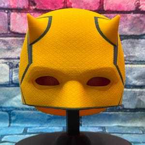 Daredevil Born Again Helmet/Mask 3D Printed Cosplay (She Hulk Gold Version)