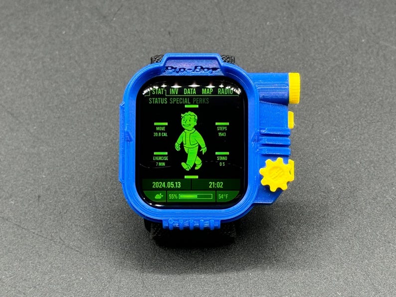 Pip Boy Cover/Faceplate For Apple Watch 3D Printed image 5