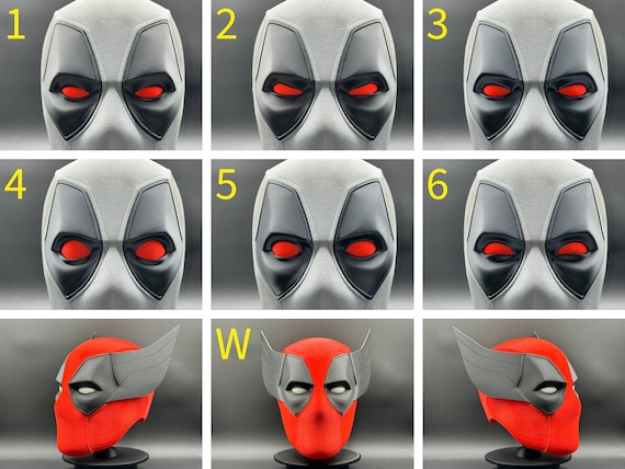 デッドプール風Xフォースヘルメット/マスク 3Dプリントコスプレ - Etsy