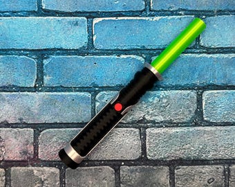 Qui-Gon Jinn Inspired Lightsaber Cosplay Prop w/ Collapsible Blade (3D Printed)