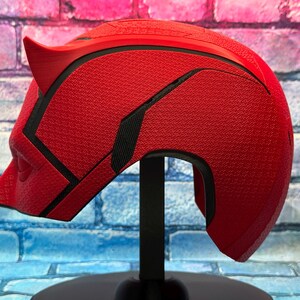 Daredevil Born Again Helmet/Mask 3D Printed Cosplay (Red Version) image 4