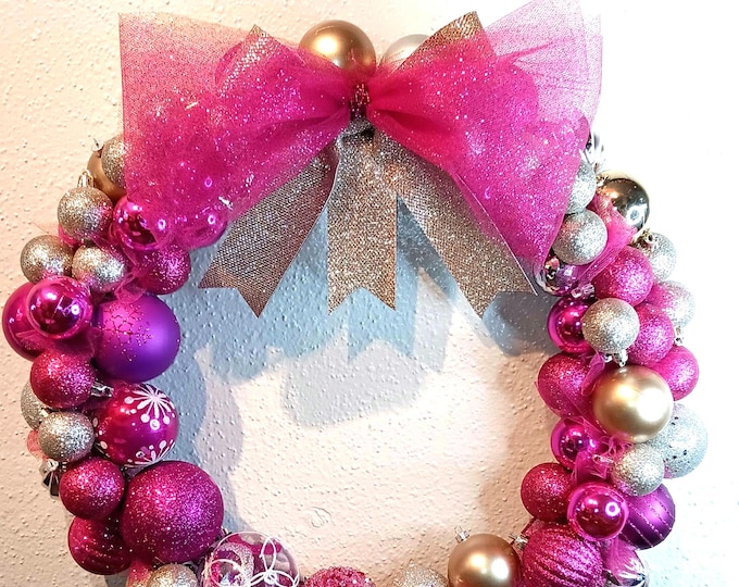 Red Green Pink Christmas Decor, Traditional Christmas, Christmas Swag ...