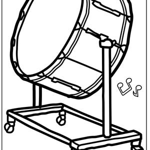 Coloring Pages for Elementary Students, Band Coloring Pages, Learning Coloring Pages, Instrument Coloring Pages