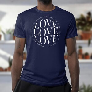 Christelijk shirt cadeau Bijbelvers cadeau Spiritueel shirt voor liefde