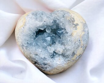 セレスタイトクラスターハート - Etsy 日本