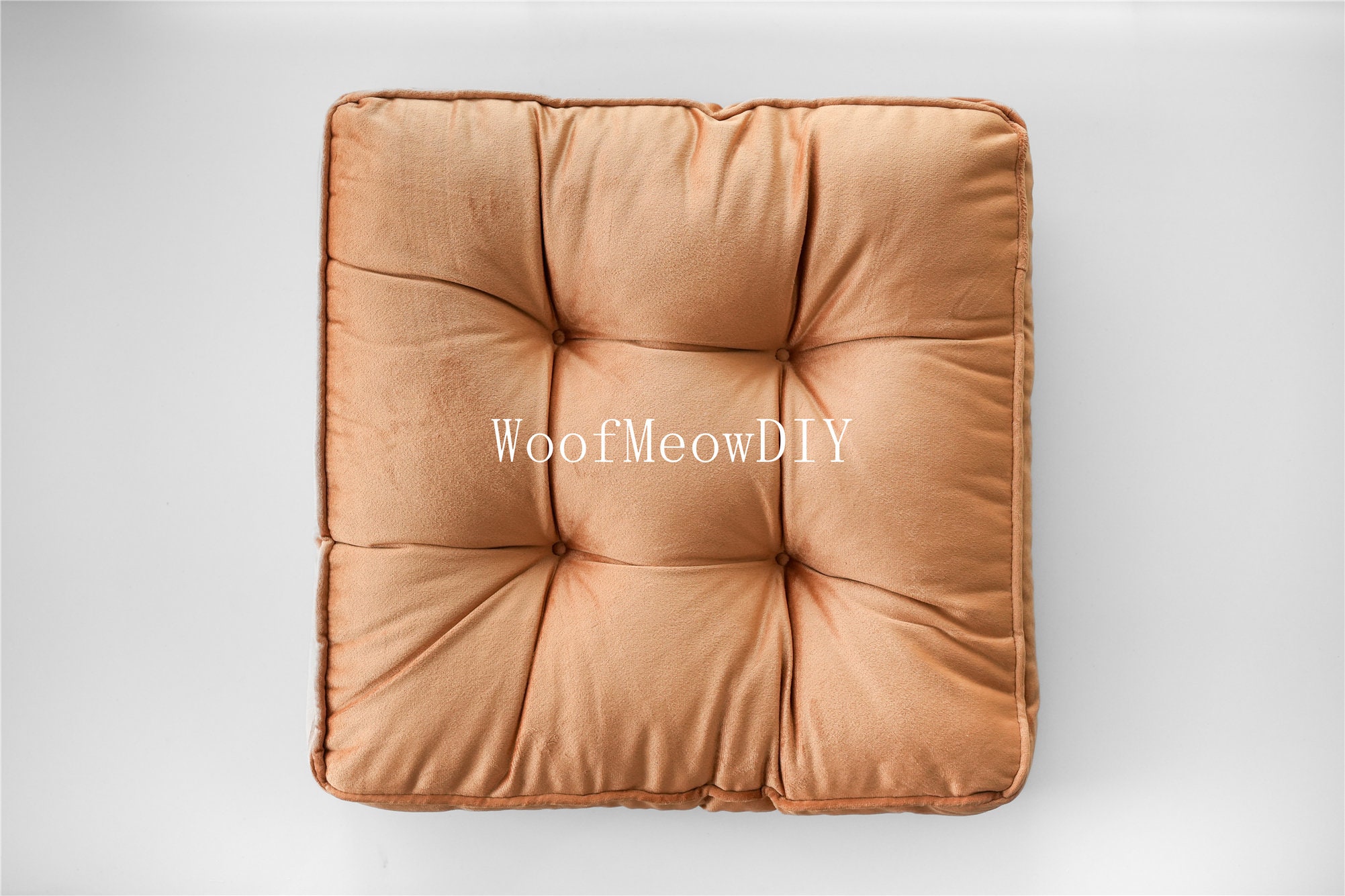 Cushion, Velvet Seat Cushion With Ties Chair Coshion Square Floor