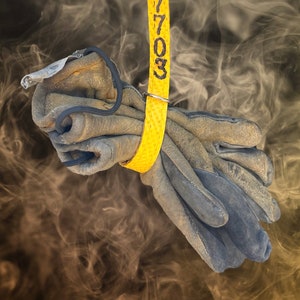 Fire Hose Half Hitch Glove Holder
