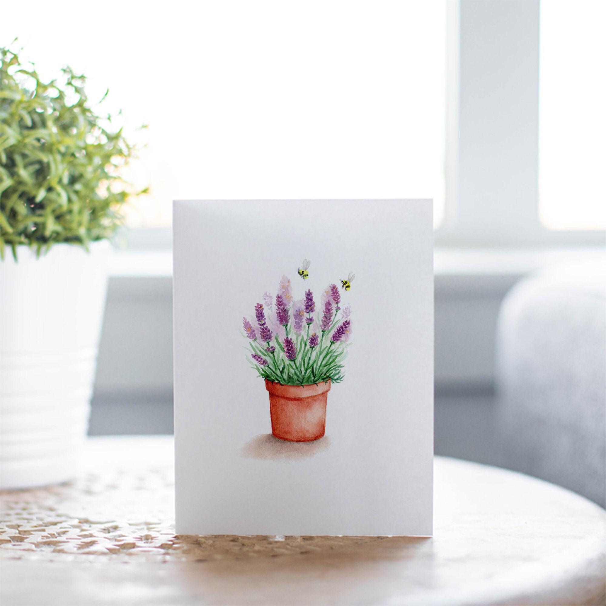 Pot terre cuite Lavande Carte
