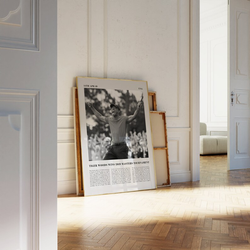 Tiger Woods Wins 2019 Masters Tournament Golf Poster Tiger - Etsy