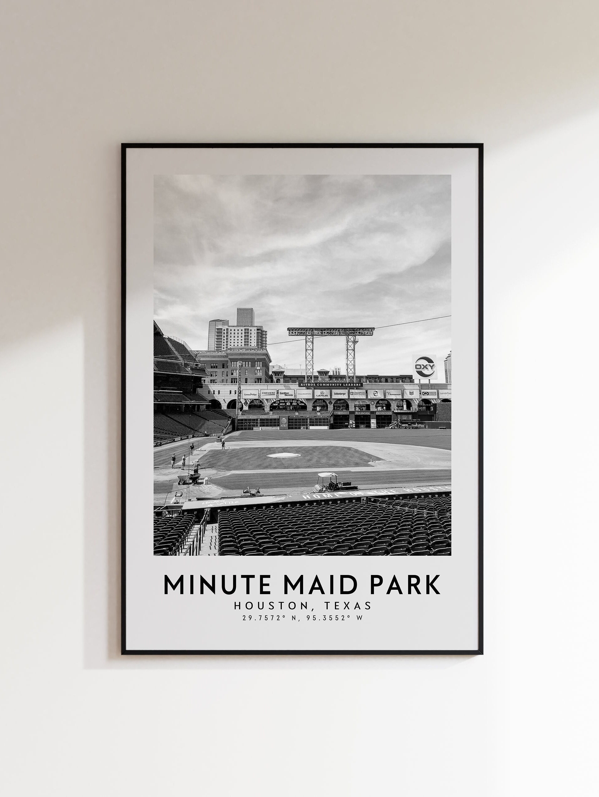  Minute Maid Park Stadium At Night Art Canvas Stadium Wall Art  Decor Living Room Kitchen Home Decoration Wall Canvas Framed Ready To Hang  (Canvas, 8x12): Posters & Prints