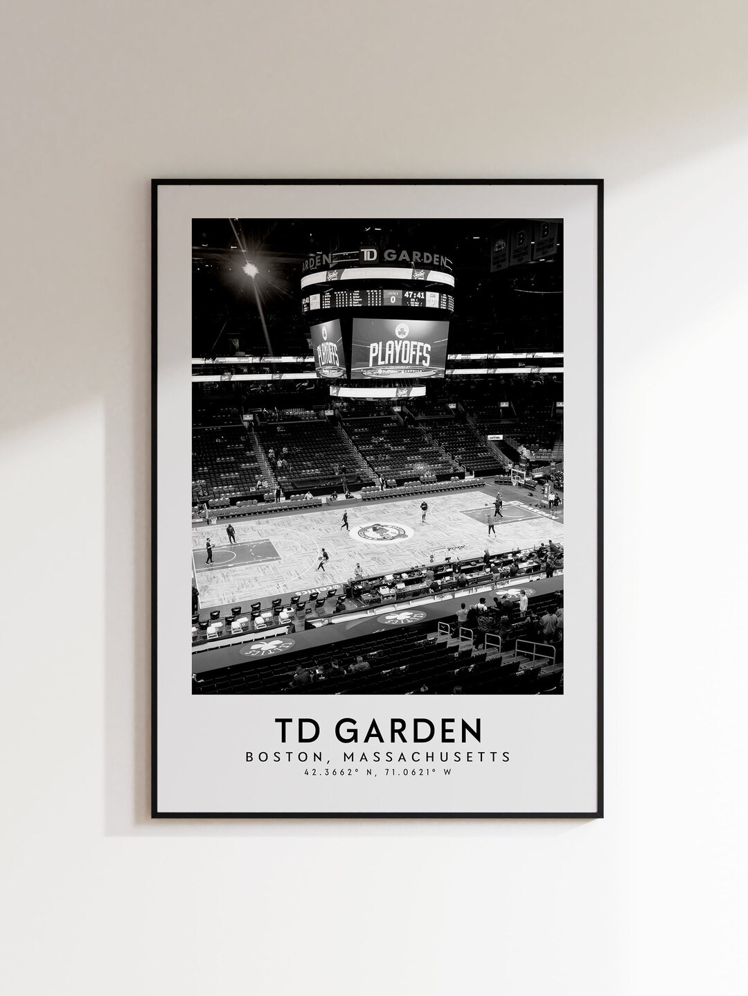 TD Garden Poster Boston Celtics Stadium Print TD Garden - Etsy