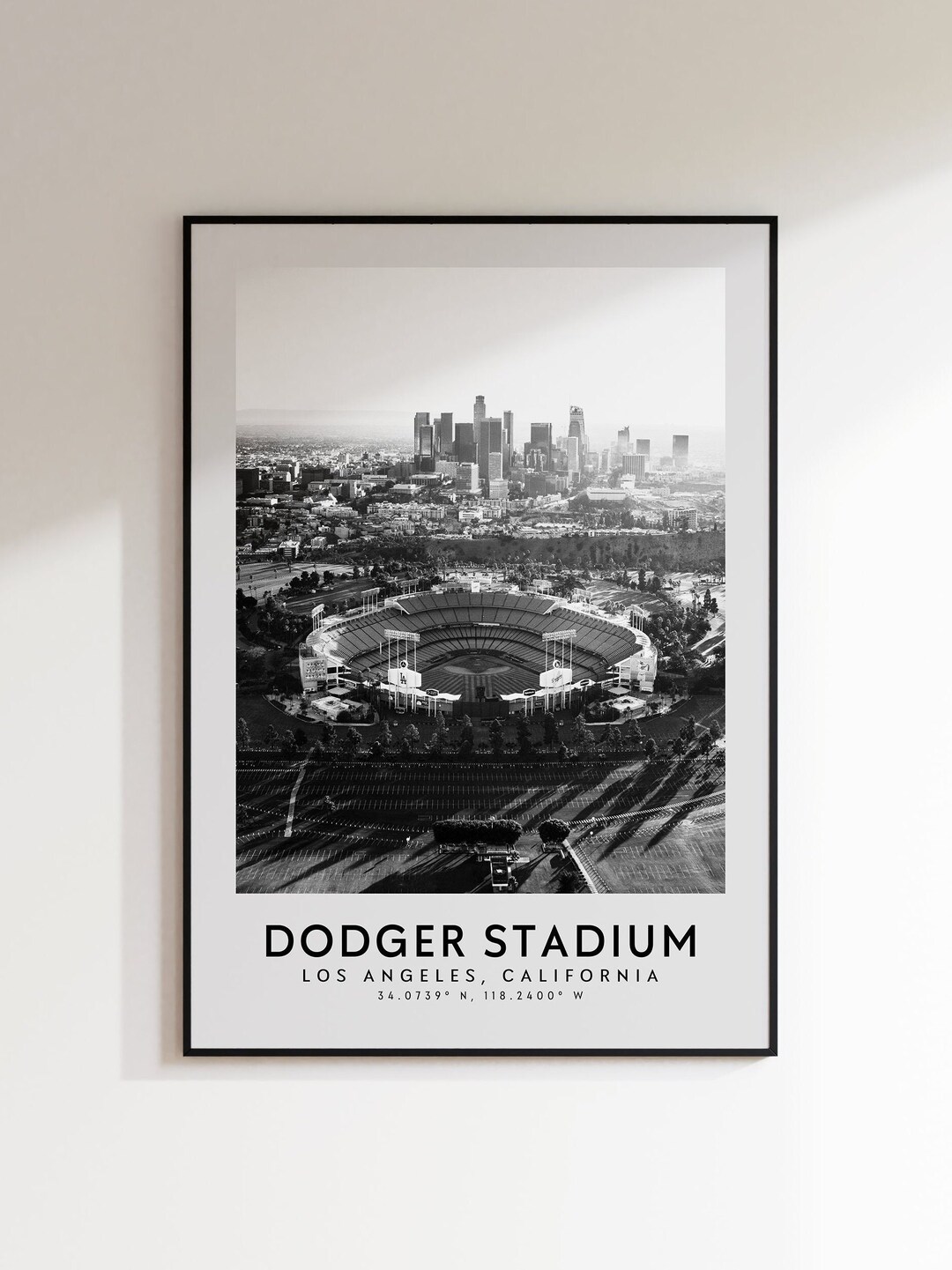 Dodger Stadium Poster Los Angeles Dodgers Stadium Print - Etsy