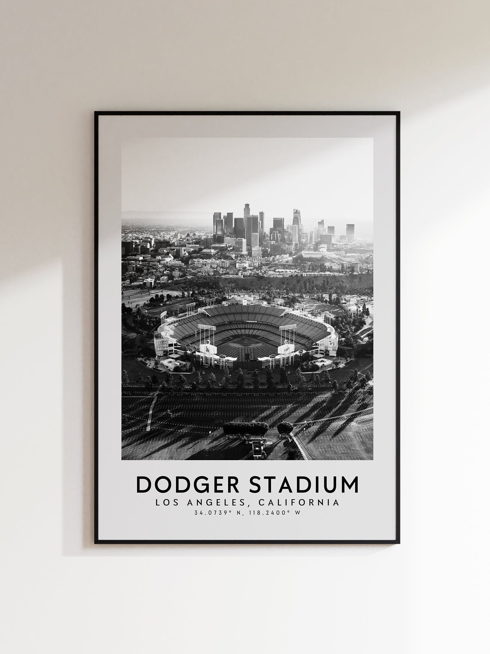 Dodger Stadium Poster Los Angeles Dodgers Stadium Print - Etsy