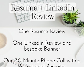 Resume Review + LinkedIn Review with FREE LinkedIn Banner by Professional Resume Writer and Recruiter