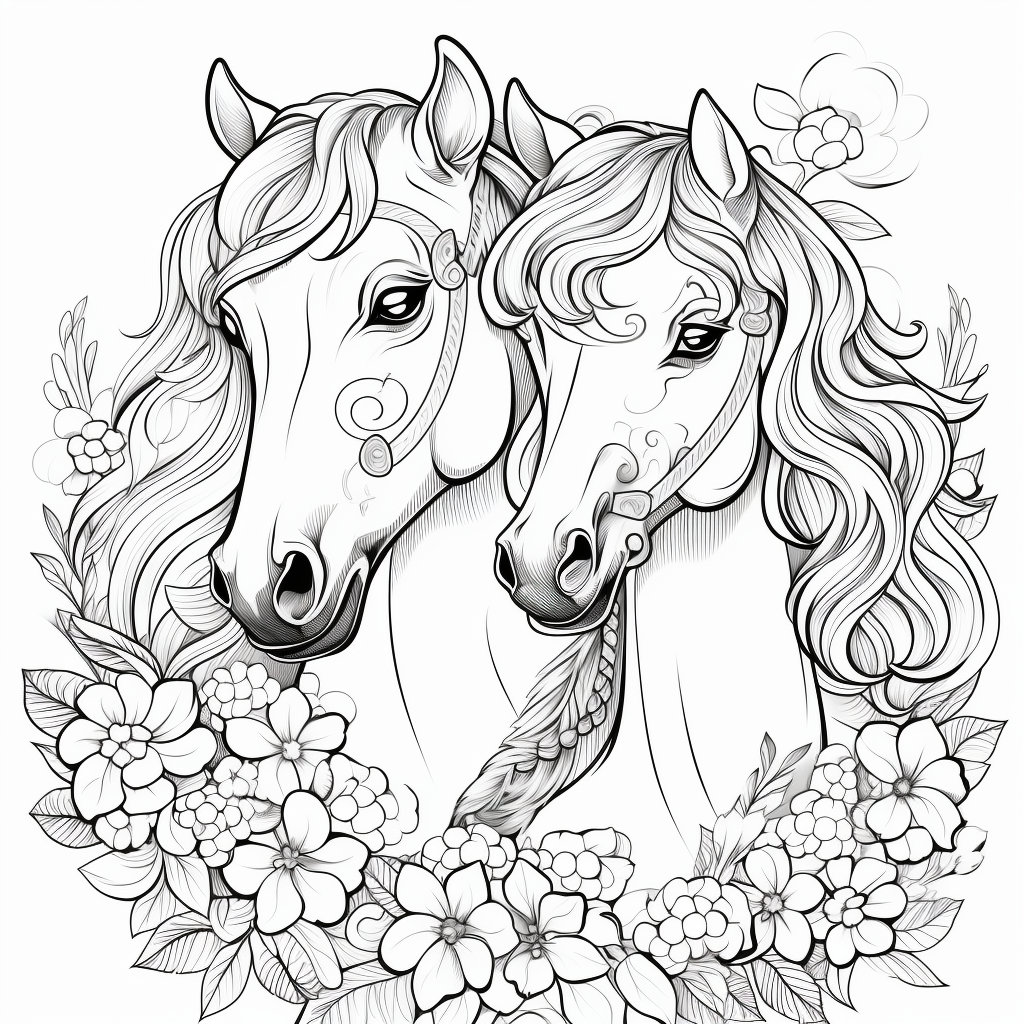 20 Printable Pony Coloring Pages | Instant Download | 1024 X 1024 Px - Etsy