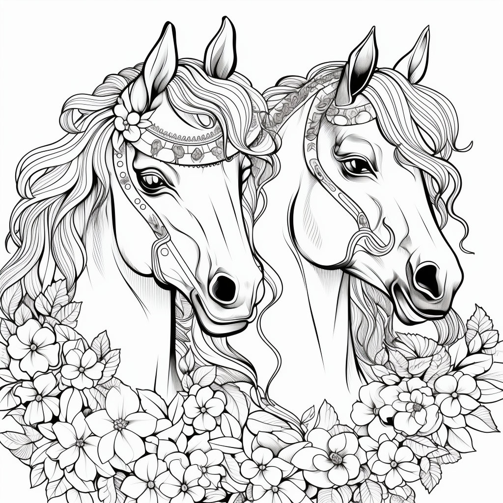 20 Printable Pony Coloring Pages | Instant Download | 1024 X 1024 Px - Etsy