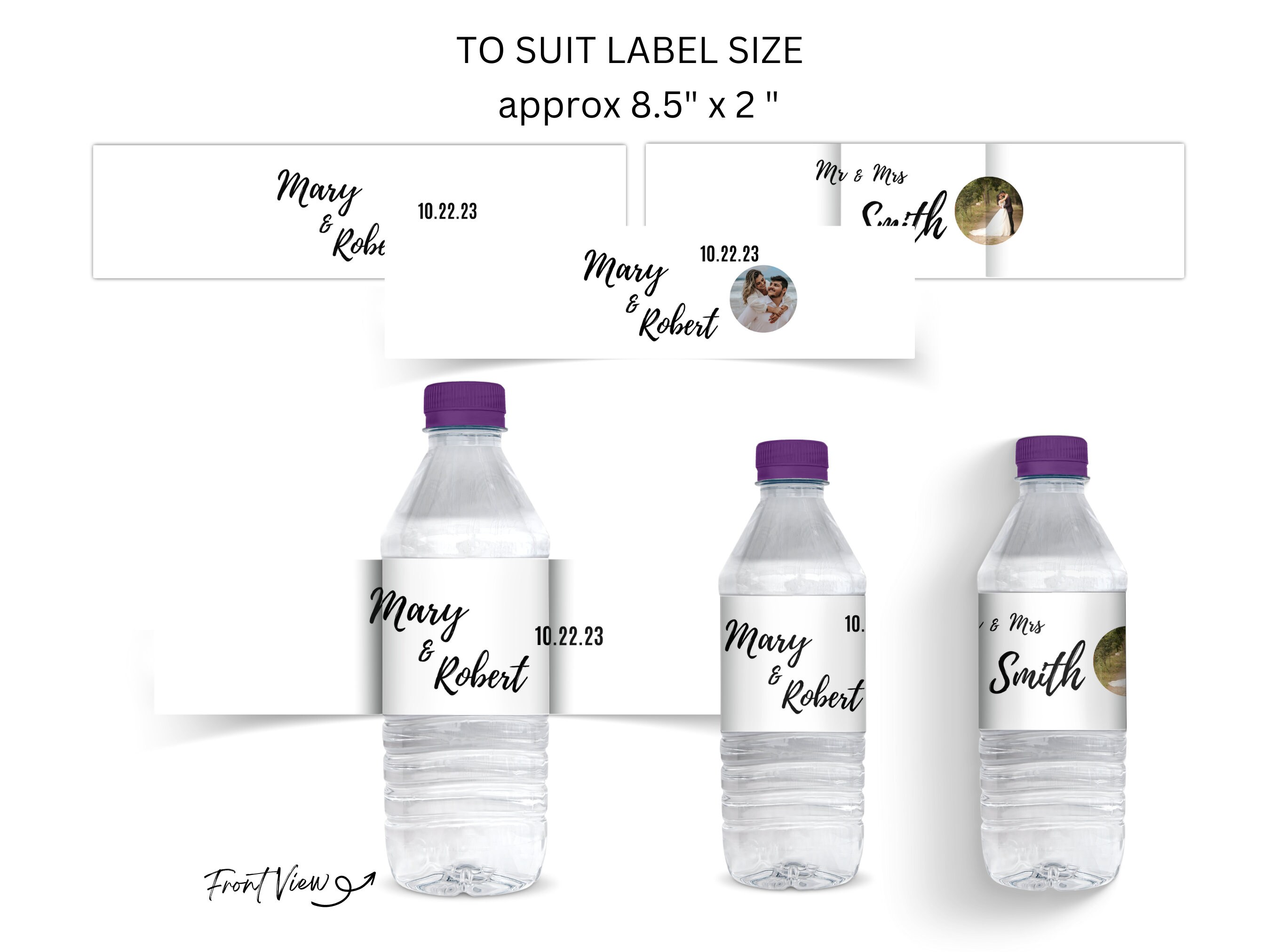 Water Bottle Labels Template Custom Logo Water Bottle Labels Realtor