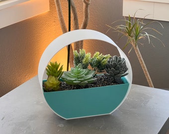 Modern 2-color Circular Planter
