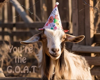 greetings card/birthday card/G.O.A.T./greatest of all time