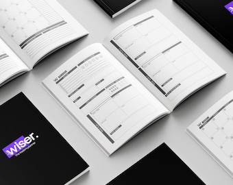 Tagebuch Notizen | 12-wöchiges Undatiertes Handelslogbuch | Krypto Börse Kalender