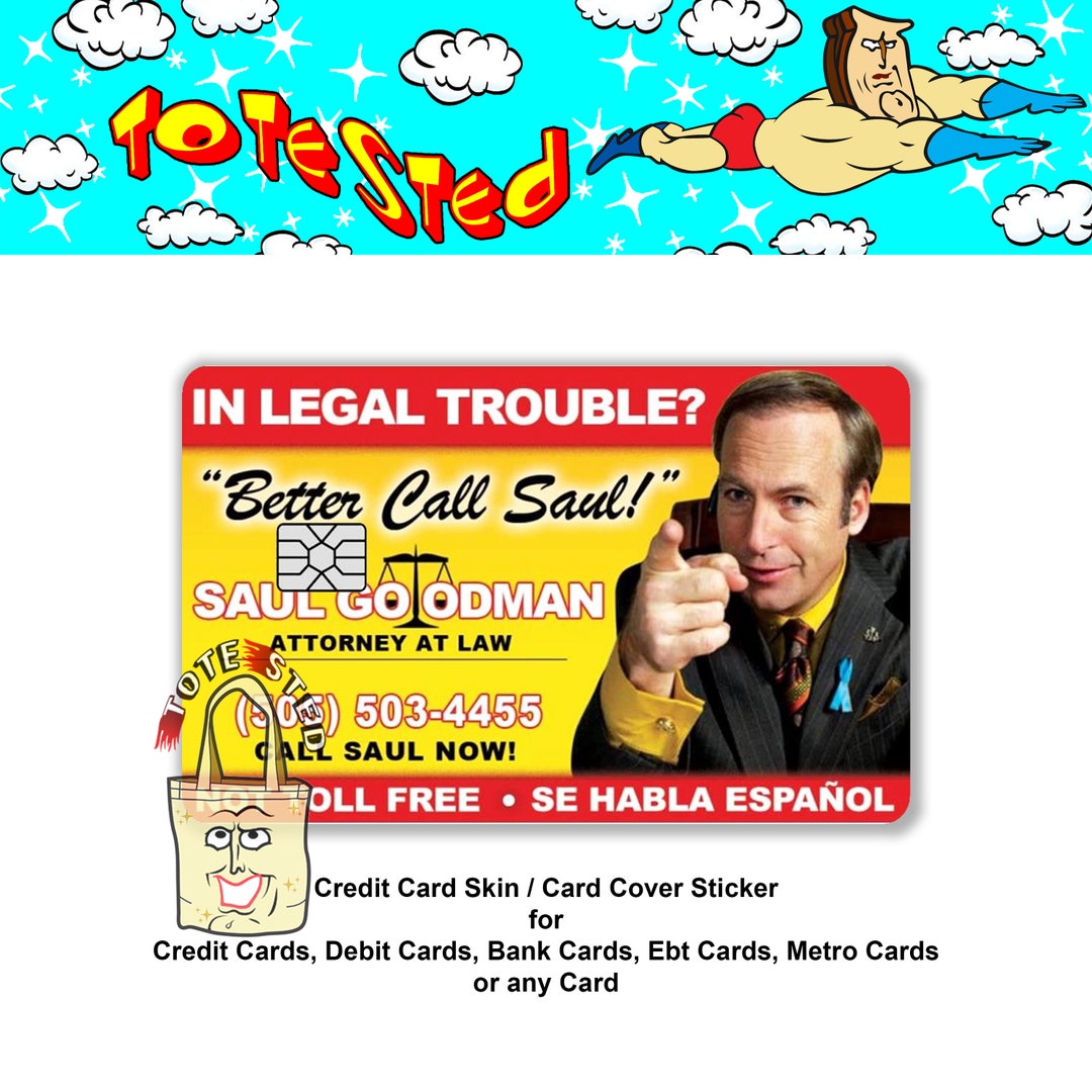 Betta Call Saulgoodman Credit Card Skin Cover / SMART Sticker Etsy