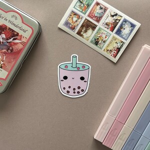 Strawberry Boba 1.5&quot; Sticker