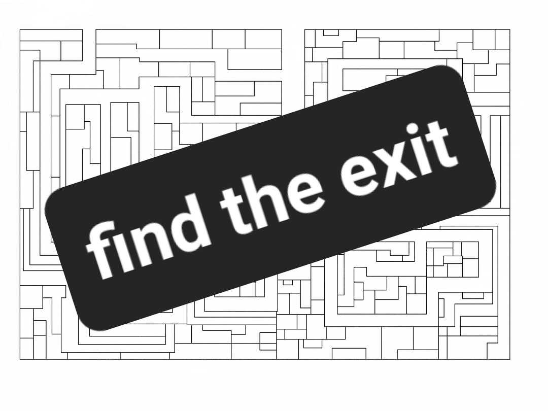 Printable Maze For Kids Etsy Printable maze for kids etsy