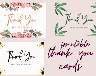 7 Arten druckbarer Dankeskarten