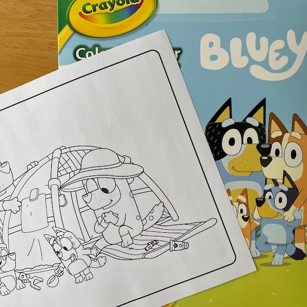 Bluey 32-Page Coloring & Activity Digital Download Coloring Book