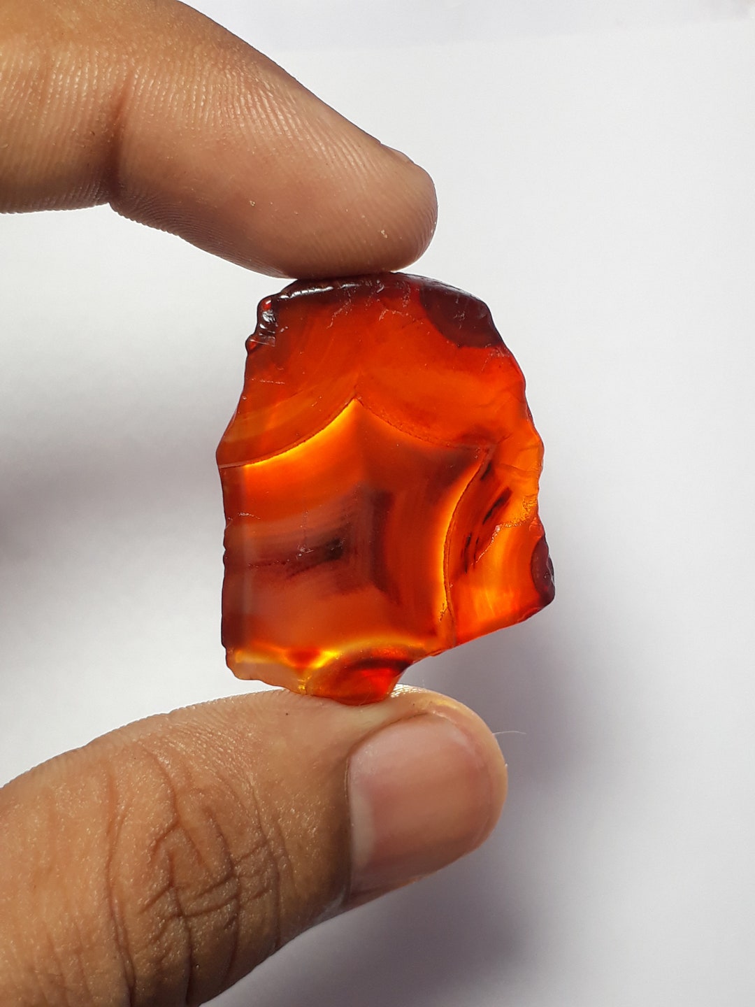 Rare Carnelian Polish Slice Cabochonattractive Etsy