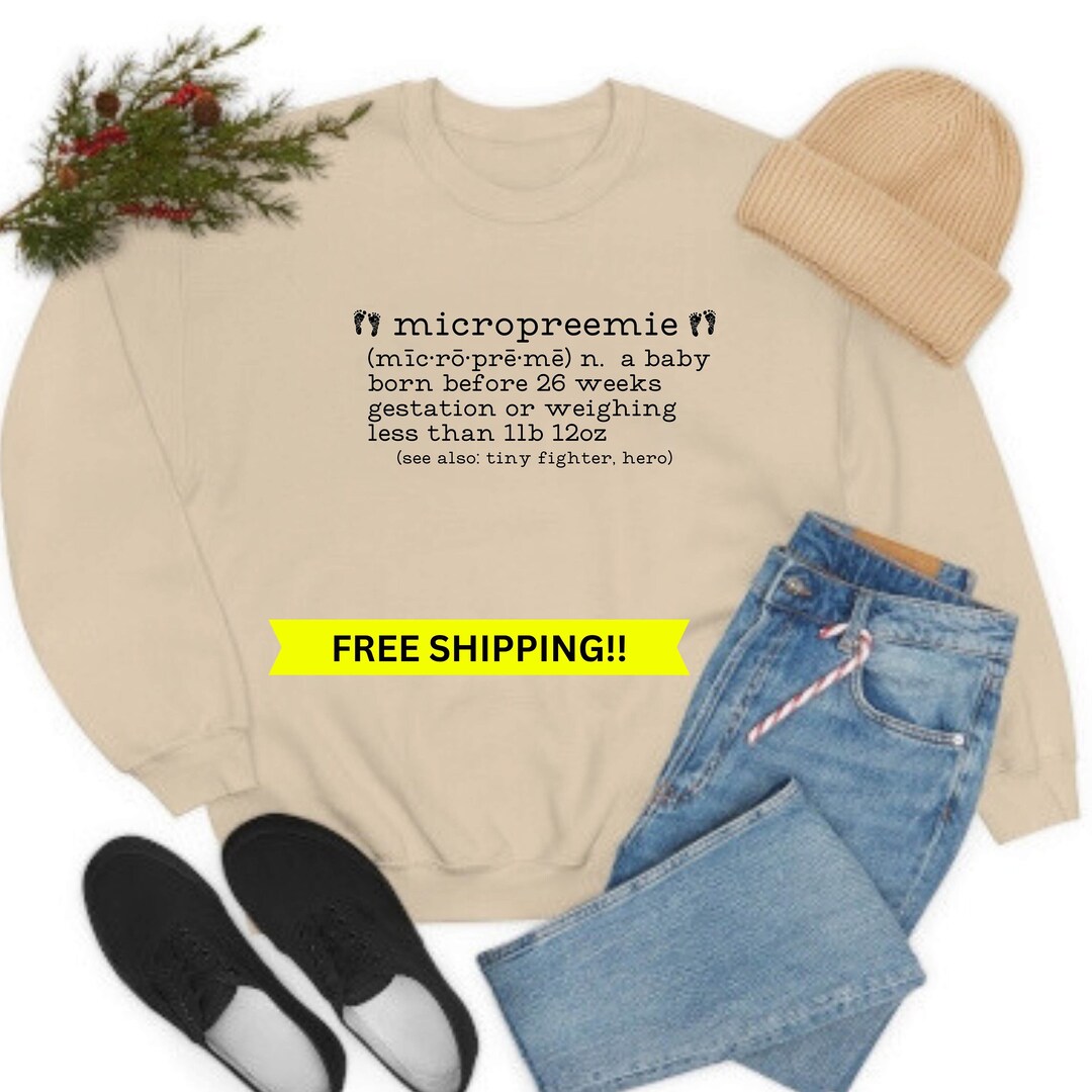 Micropreemie Sweatshirt Micro Preemie Long Sleeves Christmas