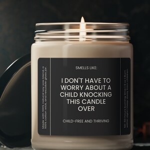 Funny Child-Free Vegan Soy Candle: DINK Gift