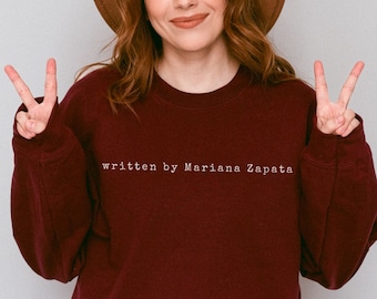 Mariana Zapata Bookish Sweatshirt: Minimalist Crewneck Pullover