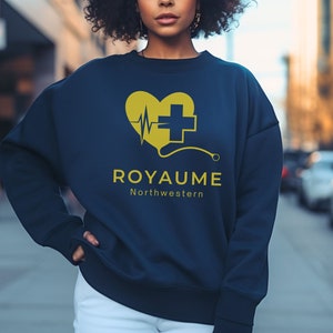 Royaume Northwestern Abby Jimenez Pullover Sweatshirt Bookish Shirt Gift for Book Club Yours Truly Part of Your World Book Lover Shirt