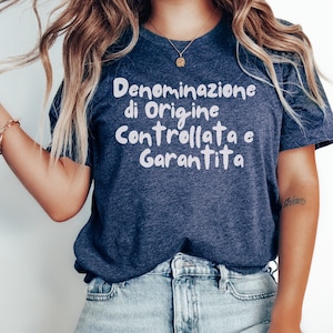 DOCG Italian Wine T-Shirt: Sommelier Gift, Italy Lover Tee