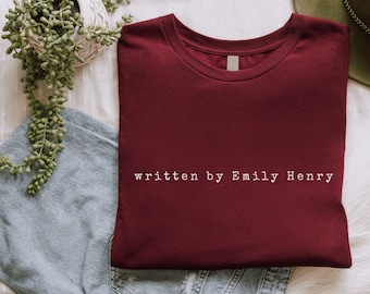 Emily Henry Book T-Shirt: Book Lover Crewneck Tee