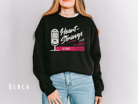 Funny Romance Novel Bookish Apparel Graphic Crewneck Pullover Sweatshirt Radio Show Podcast Sweatshirt
