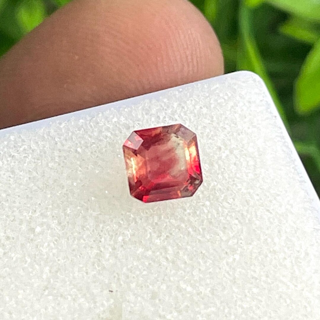 Oregon Gem Rocks Natural Oregon Sunstone Gemstone – Emerald Cut Red Collector Stone - Etsy